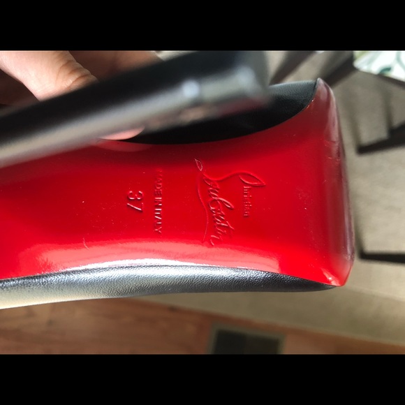 Louboutin Pigafelle Follies 100 Nappa Shiny Sz 37 - Picture 5 of 6